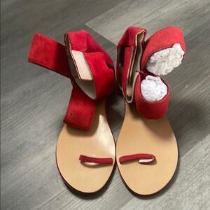 Elegant Red Women's Sandals